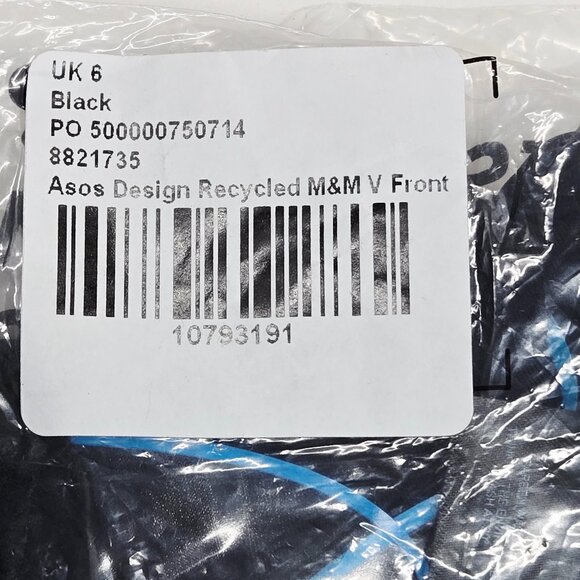 NEW ASOS DESIGN Mix & Match V Front High Leg Hipster Black Bikini Bottom Sz 2 - Picture 7 of 8